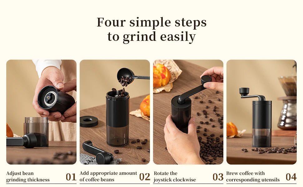 Double Hand Crank Coffee Grinder - Xpresso RED