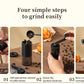 Double Hand Crank Coffee Grinder - Xpresso RED