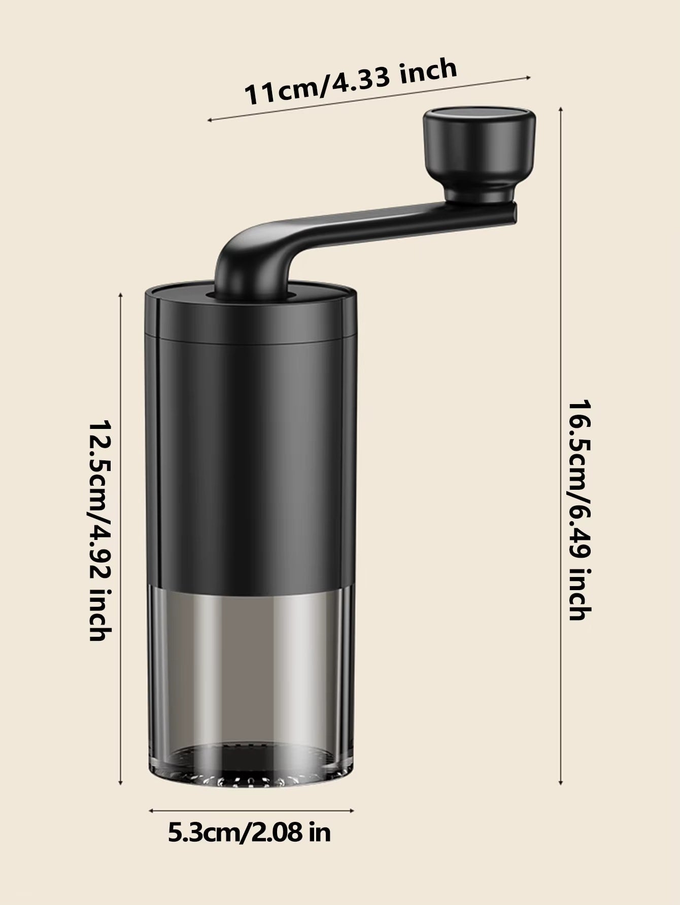 Double Hand Crank Coffee Grinder - Xpresso RED