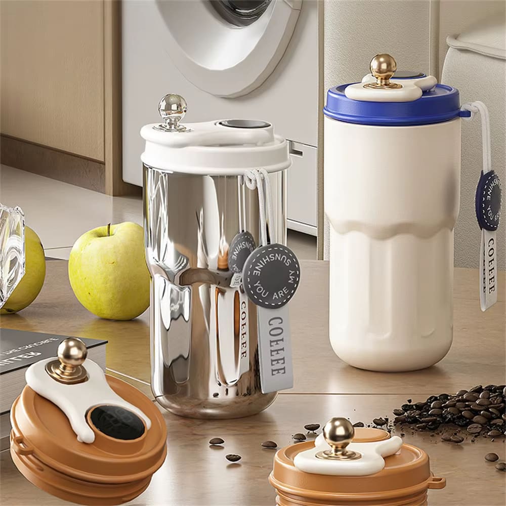 Stainless Steel Thermal Mug with LED - Xpresso RED